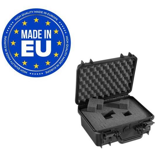 RND, Verpackungsmaterial, Wasserdichter Koffer, 300x336x148mm, Polypropylen (PP), Schwarz (1 Stück)