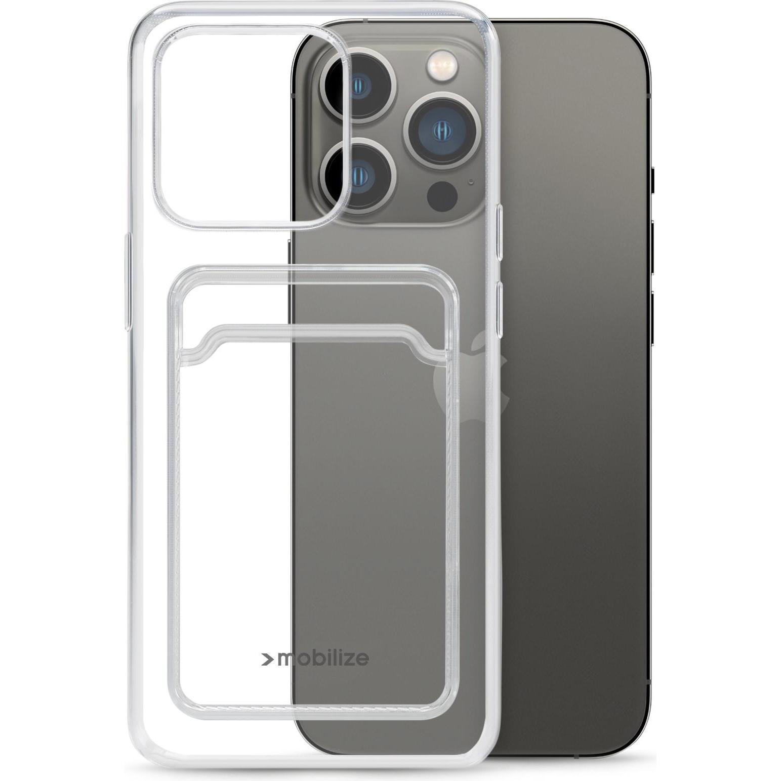 Thumbnail - Mobilize Gummi-Gelly-Kartenhülle (Apple iPhone 13 Pro), Smartphone Hülle, Transparent