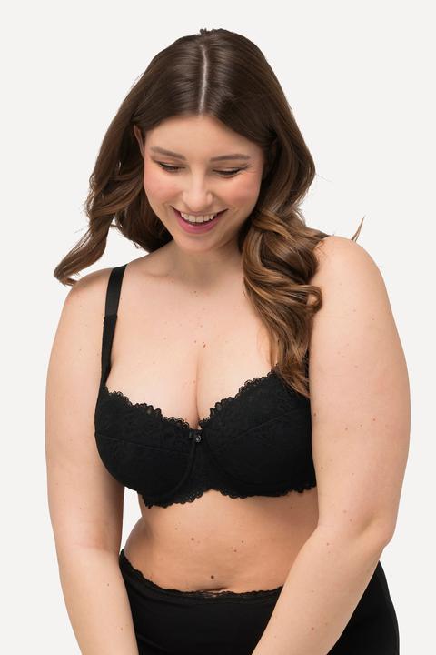 Actual product image Ulla Popken Bügel-BH, Softschalen, Balconette-BH, Spitze, Cup B - D (115 C)