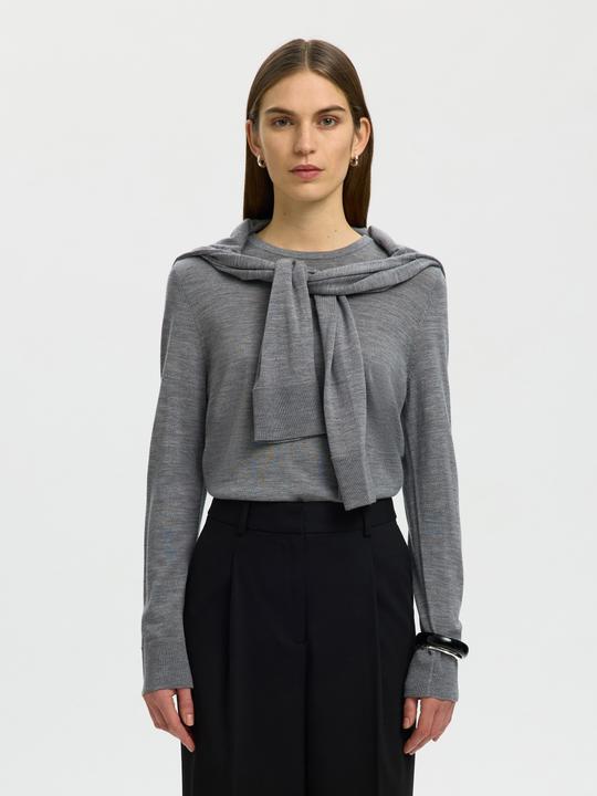 Produktbild Selected Slfthea Ls Knit Merino O-Neck Noos (S)