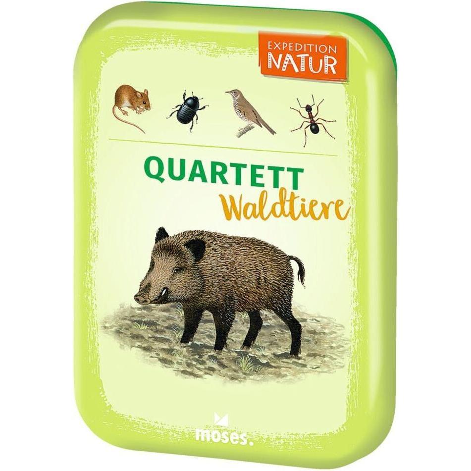 Moses Expedition Natur Quartett Waldtiere (Deutsch)