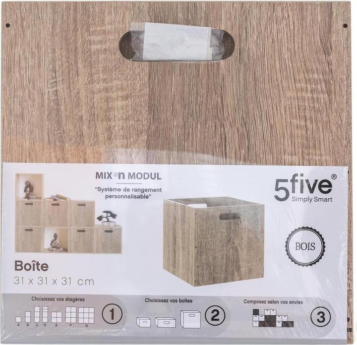 Actual product image 5Five Storage box 31x31 - wood colours