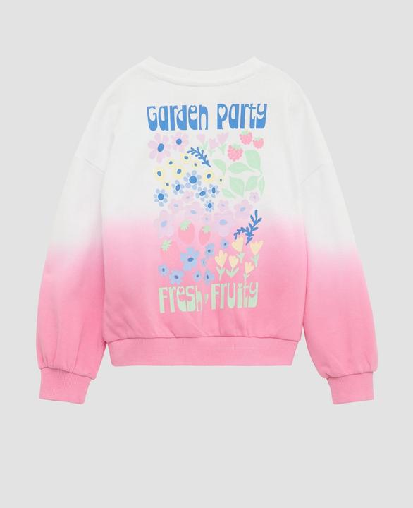 Actual product image S.Oliver Sweatshirt Oversized Sweatshirt mit Print und Farbverlauf (116, 122)