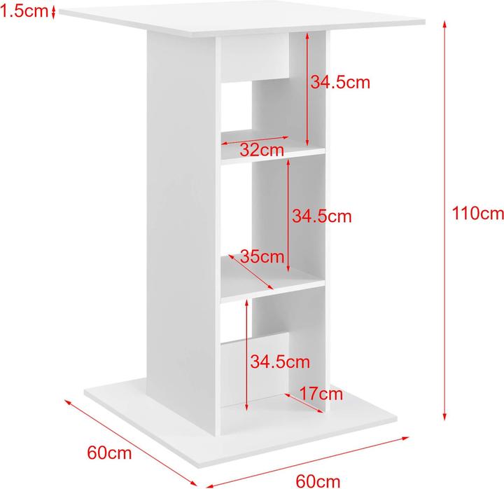 Actual product image En.Casa Visby (70 x 70 x 110 cm)