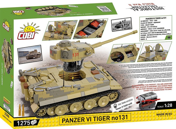 Immagine prodotto Cobi Panzer VI Tiger I n. 131 Il Museo dei carri armati