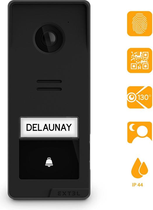 Productafbeelding Extel Digital Connect intercom met camera - toegang beheren via je vingerafdruk - (Bedraad, WiFi)