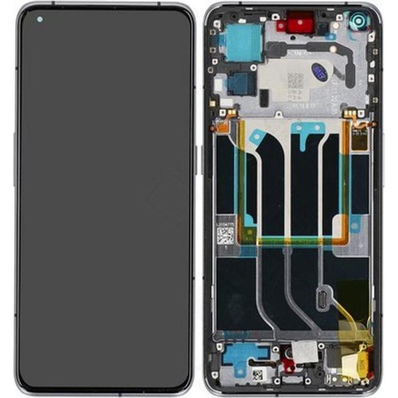 realme LCD + Touch + Frame für RMX3300, RMX3301 GT 2 Pro - black, Weiteres Smartphone Zubehör, Schwarz