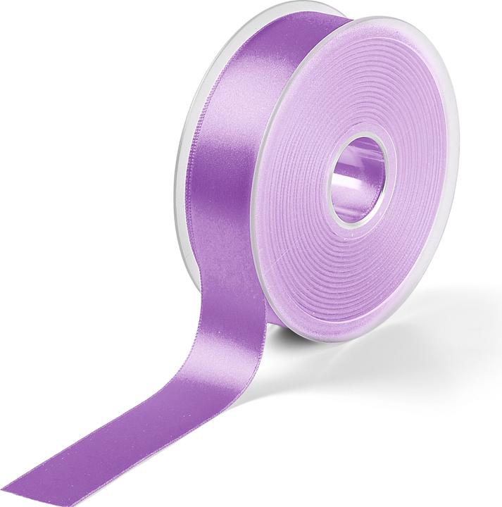 Actual product image Prym Satin ribbon, shiny on both sides, light purple 25 mm, coupon 3 m, 100 % PES (1x)