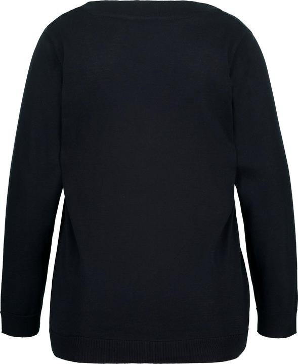 Immagine prodotto Ulla Popken Maglione in morbida maglia fine con scollo a V e maniche lunghe (42, 44)