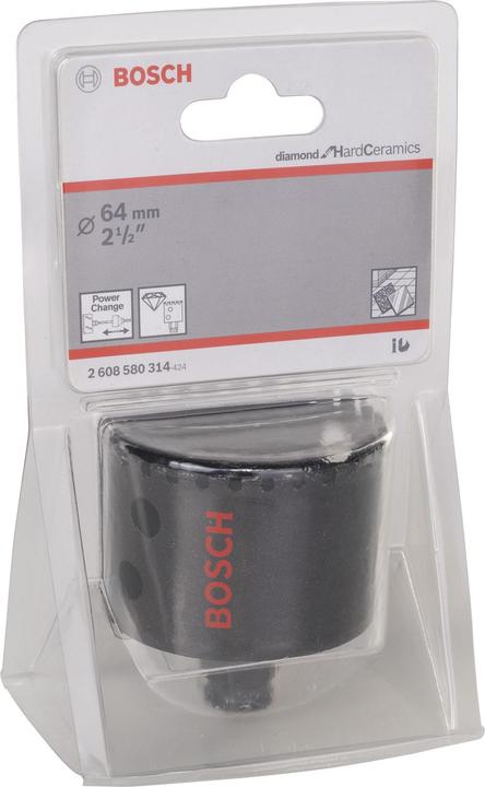 Produktbild Bosch Professional Zubehör Diamantlochsäge Diamond for Hard Ceramics, 64 mm, 2 1/2-Zoll (64 mm)