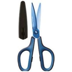 Plus Japan, Schere, Fitcut Curve Premium Titanium-Beschichtet in Dunkelblau, 17,5cm Lang (17.50 cm)