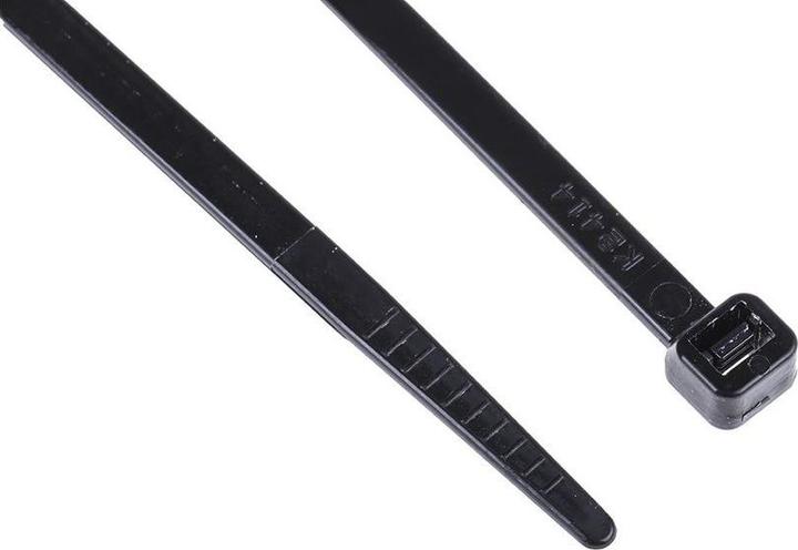 Actual product image RS PRO Cable tie black 370x4,8mm (Plastic cable ties, 368 mm, 100 pcs.)