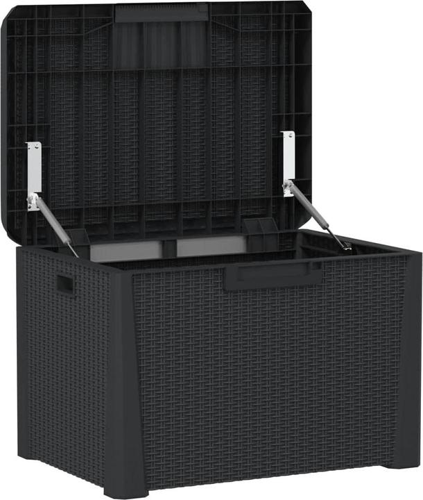 Image du produit VidaXL Gartentruhe Anthrazit 125 L PP,Farbe: Anthrazit,Material