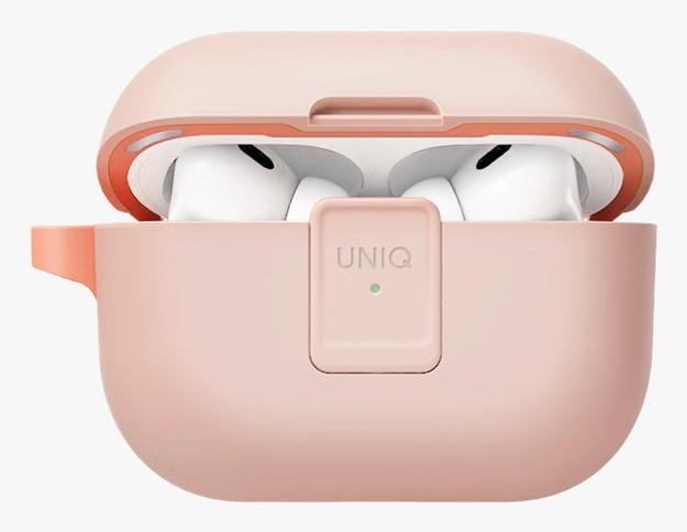 Actual product image Uniq etui Clyde Lock Case AirPods Pro 2 (2022/2023) pudroworóżowy-różowy/light pink-crepe pink (Headphone bag)