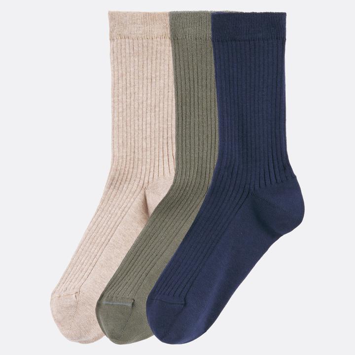 Produktbild La Redoute Collections 3er-Pack gerippte Socken (3er Pack, 43 - 45)