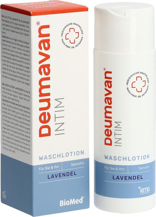 Deumavan Intim Lavendel Waschlotion Flasche 200 ml (Intimwaschlotion, 200 ml)