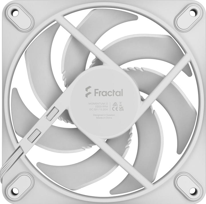 Actual product image Fractal D. Momentum 12 White (120 mm, 1 x)