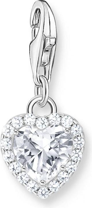 Produktbild Thomas Sabo Charm-Anhänger Herz Weiss Silber (Silber 925)