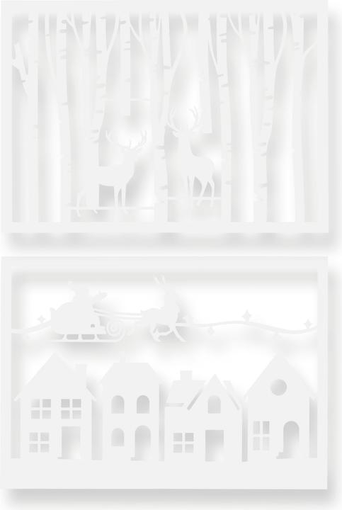 Actual product image Find it Stencil set, 2-piece