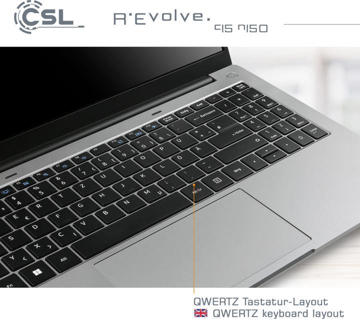 Produktbild CSL Notebook R'Evolve C15 v4 32GB 500GB Windows 11 Home (15.60", 500 GB, 32 GB, DE, Intel N100)