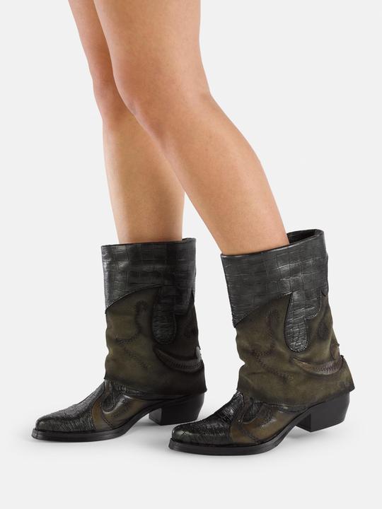 Produktbild Felmini CRETA D608, der respektlose Cowboystiefel von, ist mit Metallic-Lederteilen ausgestattet, di (36)