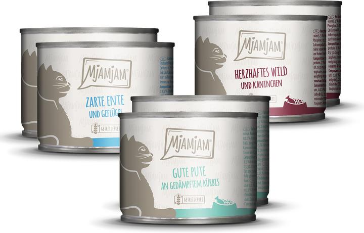 Produktbild Mjamjam Katzen-Nassfutter (Adult, 6 Stk., 200 g)