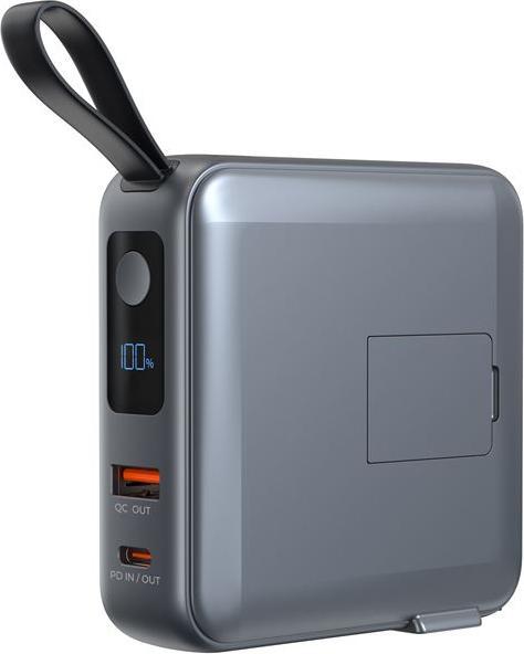 Image du produit Mobile Origin Powerbank & Travel Charger Lightning/USB-C Cable MagSafe/AW/iPhone Compatible grey Powerbank - G... (10000 mAh)