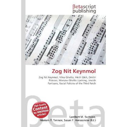 Zog Nit Keynmol, Fachbücher