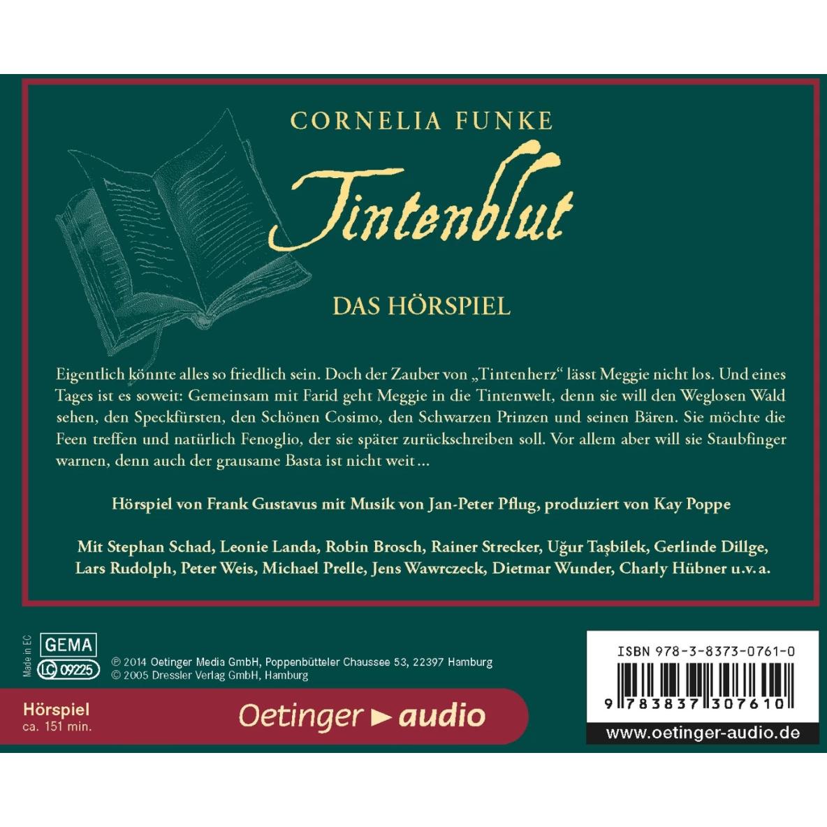 Thumbnail - Tintenblut, Hörbücher von Cornelia Funke