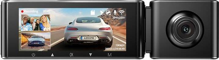 Immagine prodotto AZDome M550Pro (Ricevitore GPS, Microfono incorporato, Visione notturna, Accelerometro, WiFi, 4K)