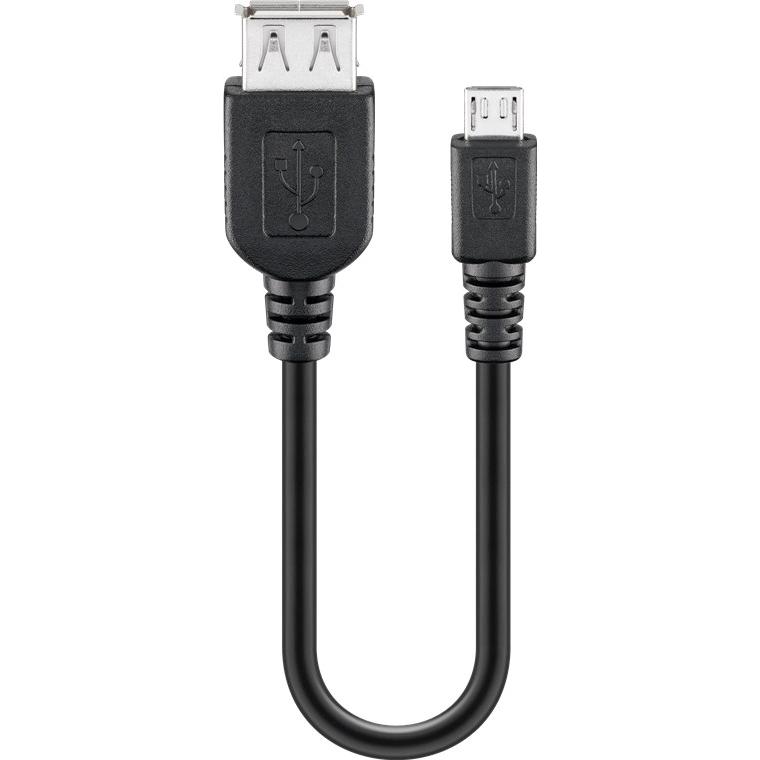 Thumbnail - Goobay USB 2.0 zu Micro USB (0.20 m, USB 2.0), USB Kabel