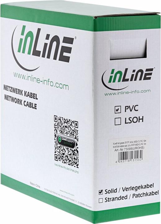 Produktbild InLine Netzwerkkabel (SF/UTP, CAT5e, 100 m)