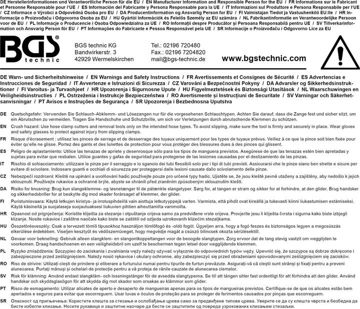 Image du produit BGS Jeu de pinces obturateurs banjo | 8 pièces