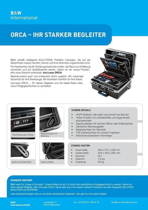 Actual product image B&W International Orca (1 Piece)