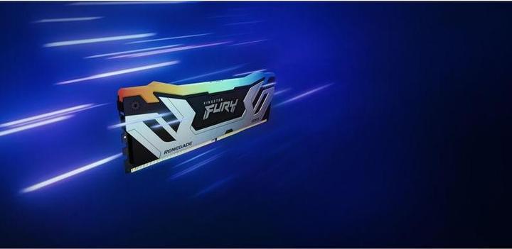 Actual product image Kingston 48GB 8800MT/s DDR5 CL42 CUDIMM Kit of 2 FURY Renegade RGB Silver (2 x 24GB, 8800 MHz, DDR5 RAM, CU-DIMM)