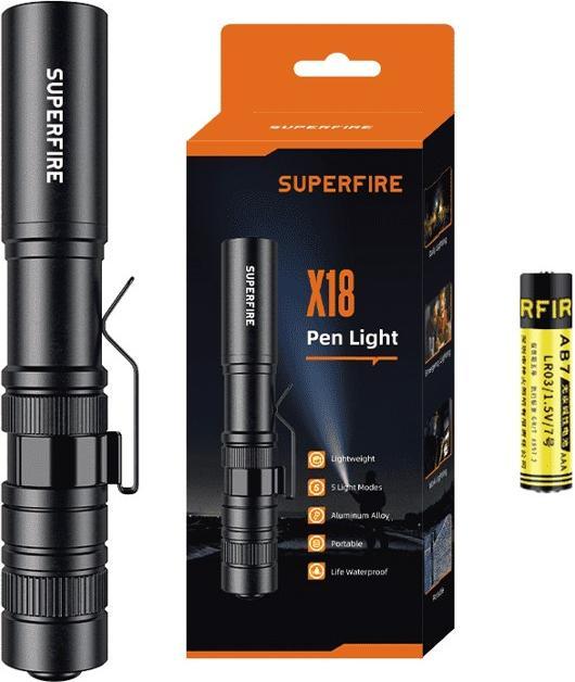 Immagine prodotto Superfire Torcia X18 (9.44 cm, 55 lm)