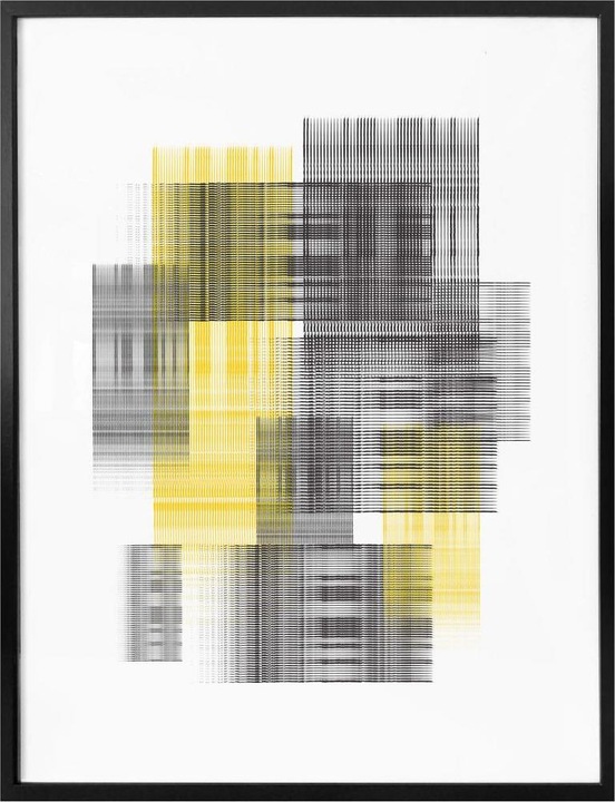 Actual product image Trenddeko Yellow grid (40 x 50 cm)