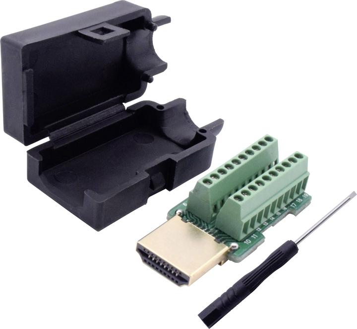 Actual product image Tru Components HDMI Panel Connector with Housing