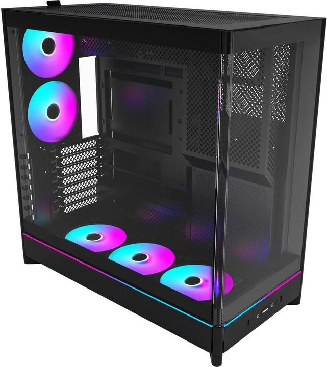 Montech HS02 PRO, ATX Mid-Tower PC-Gehäuse, Gaming-PC, High-Airflow, reversibles Layout, stabile geb (ATX, mATX, Mini-ITX)