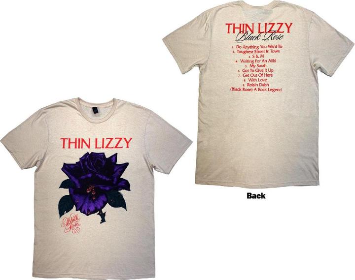 Produktbild Thin Lizzy Black Rose Tracklist Back Print