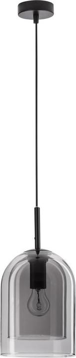 Actual product image Nova Luce VELOR pendant light E27 black smoke grey 240x18cm dimmable 9236700