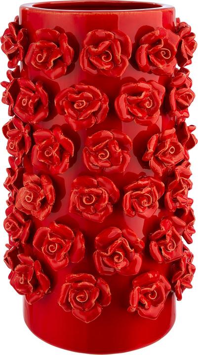 Rot mit 3D-Rosen