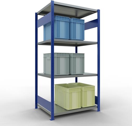 Actual product image Schulte Lagertechnik MULTIplus330 basic racking system with length ledgers
