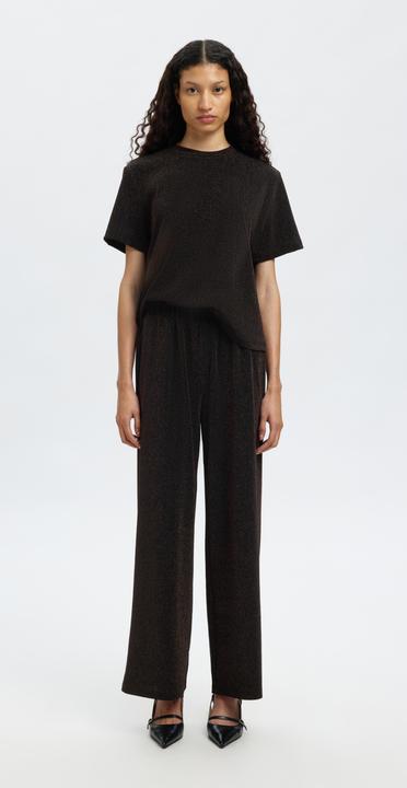 Immagine prodotto Selected Glitzer Oberteil mit kurzen Ärmeln (L)