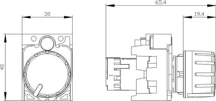 Actual product image Siemens Potentiometer Compact 22mm Round
