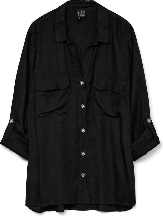 Produktbild Vero Moda Normal geschnitten Hemdkragen Curve Ärmel mit Umschlag Hemd Hemd (44)