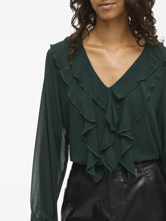 Immagine prodotto Vila VIANE Gerüschtes Oberteil mit langen Ärmeln (40)