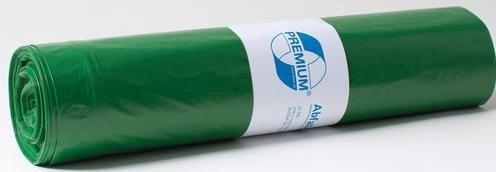 Productafbeelding Deiss PREMIUM afvalzak 12022 120l groen 25st. (25x, 120 l)
