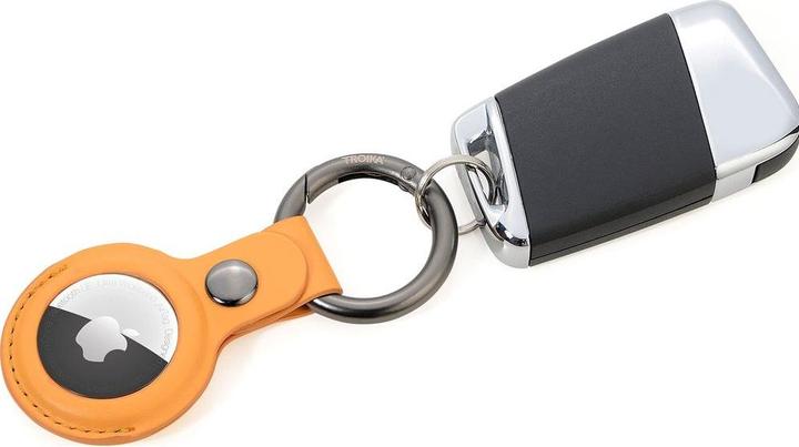 Actual product image Troika Keychain Airtag Cover Yellow