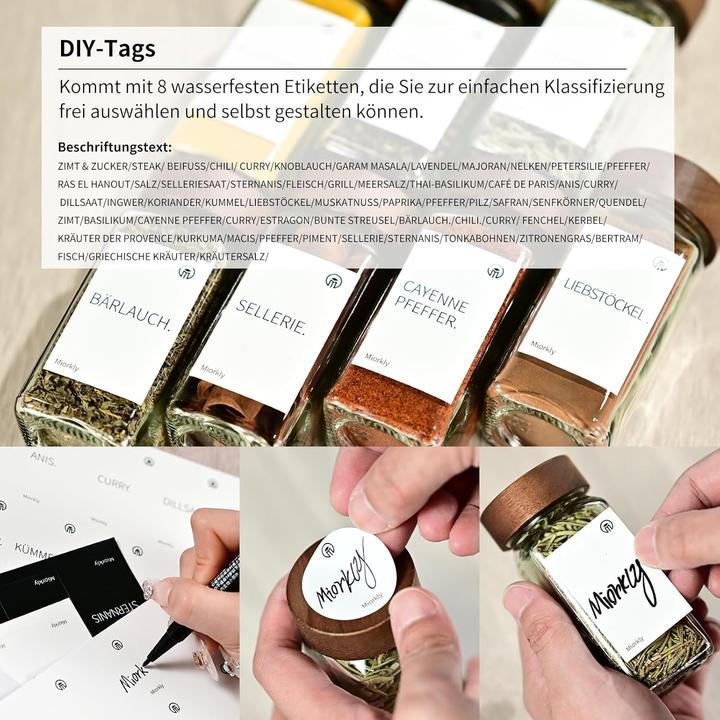 Actual product image Miorkly Gewürzgläser-Set